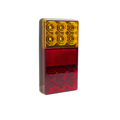 120 Series Right Hand LED Combo Trailer Lamp - Stop / Tail / Indicator / License Plate (12V) Blister