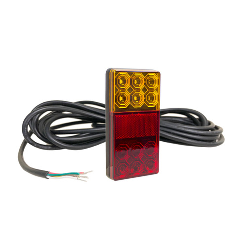 120 Series Right Hand LED Combo Trailer Lamp - Stop / Tail / Indicator / License Plate with 9m Cable (10-30V) 