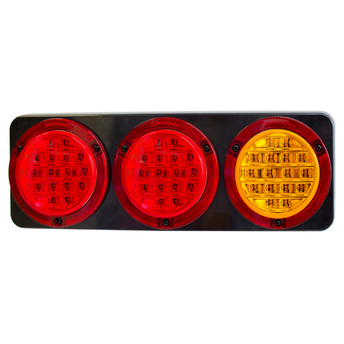 350 Series LED Combo Lamp - Stop / Tail / Indicator Black Base