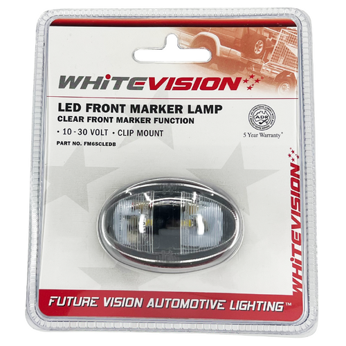 SM65 Series Clear Lens Front Clearance LED Marker Blister