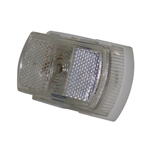 SM8 Series Clear Lens Front Clearance LED Marker White Base