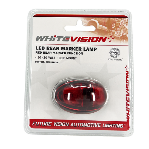 SM65 Series Red Lens Rear LED Marker Blister