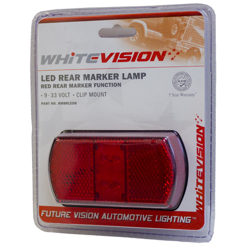 SM8 Series Red Lens Rear LED Marker Blister