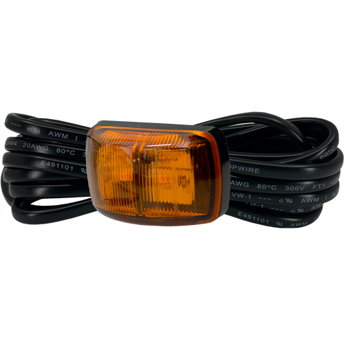 SM62 Series Amber Lens Side LED Marker with 3m Cable