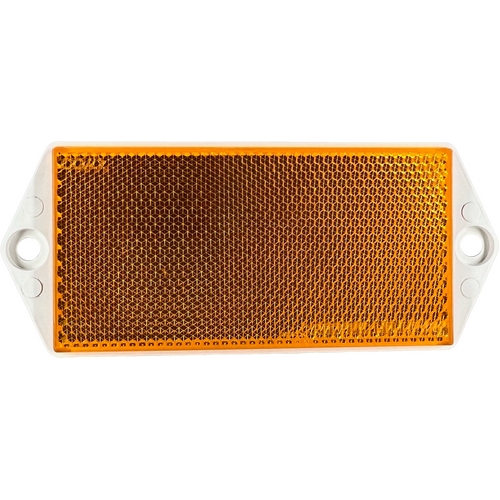 WR102 Series Amber Reflector White Base