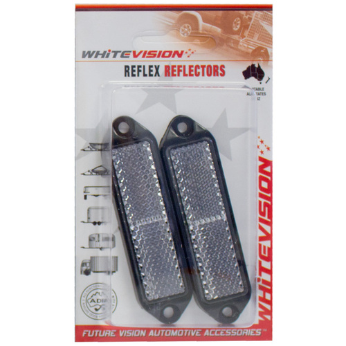 WR121 Series Clear Reflector Black Base Blister