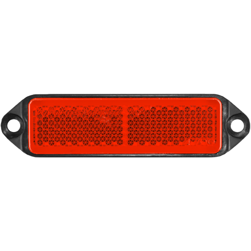 WR121 Series Red Reflector Black Base