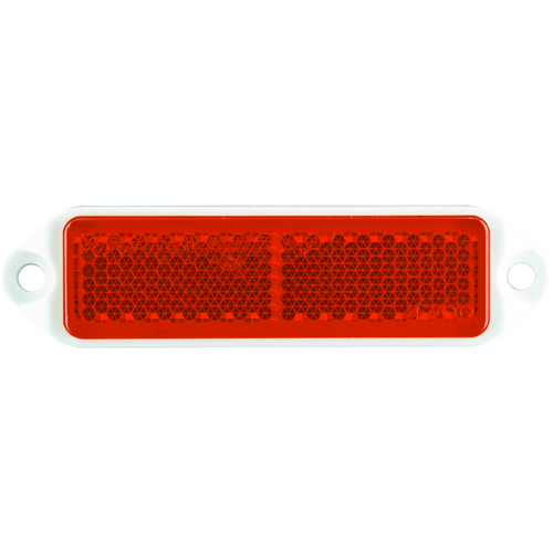 WR121 Series Red Reflector White Base